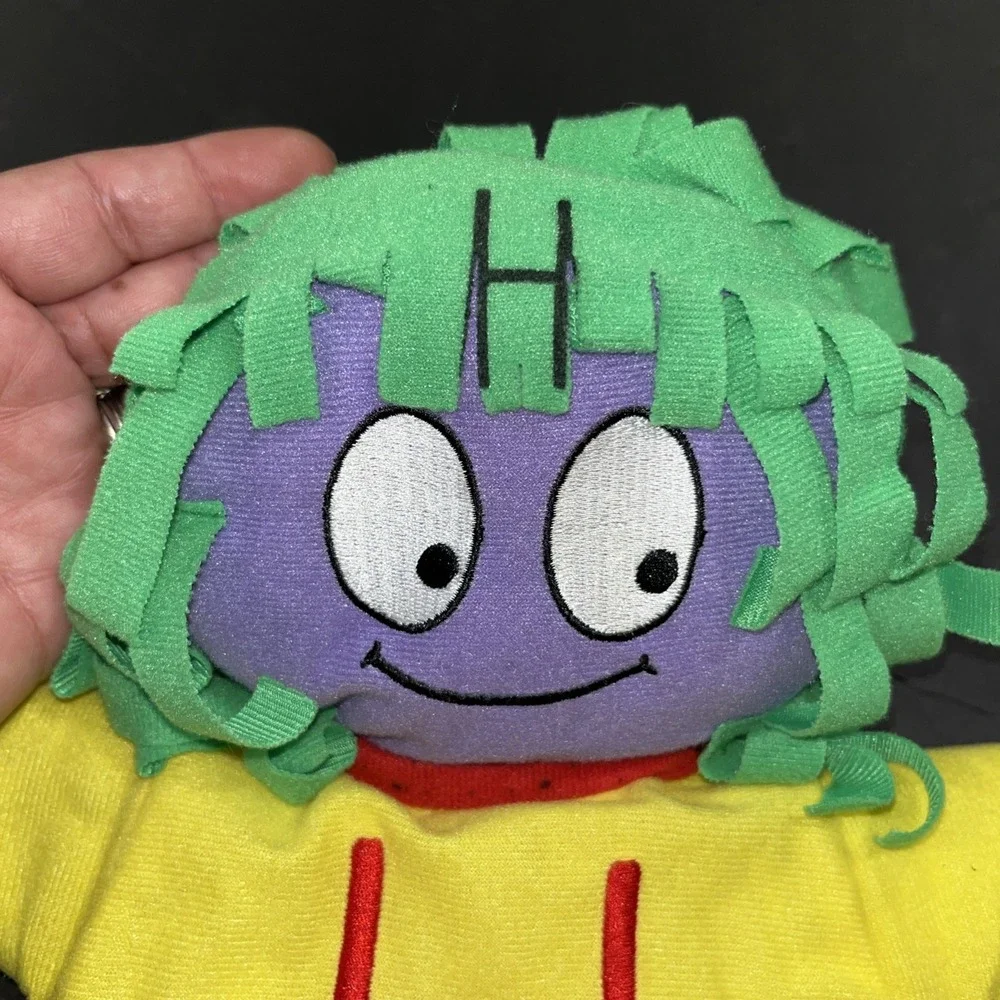 Vintage The Letter People Hand Puppet Plush Mr. H Happy Hair Abrams Learning